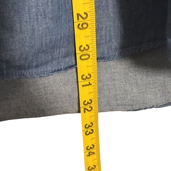 Burberry London Blue Button-Up Shirt With Iconic Nova Check Collar & Cuffs - Picture 12 of 15